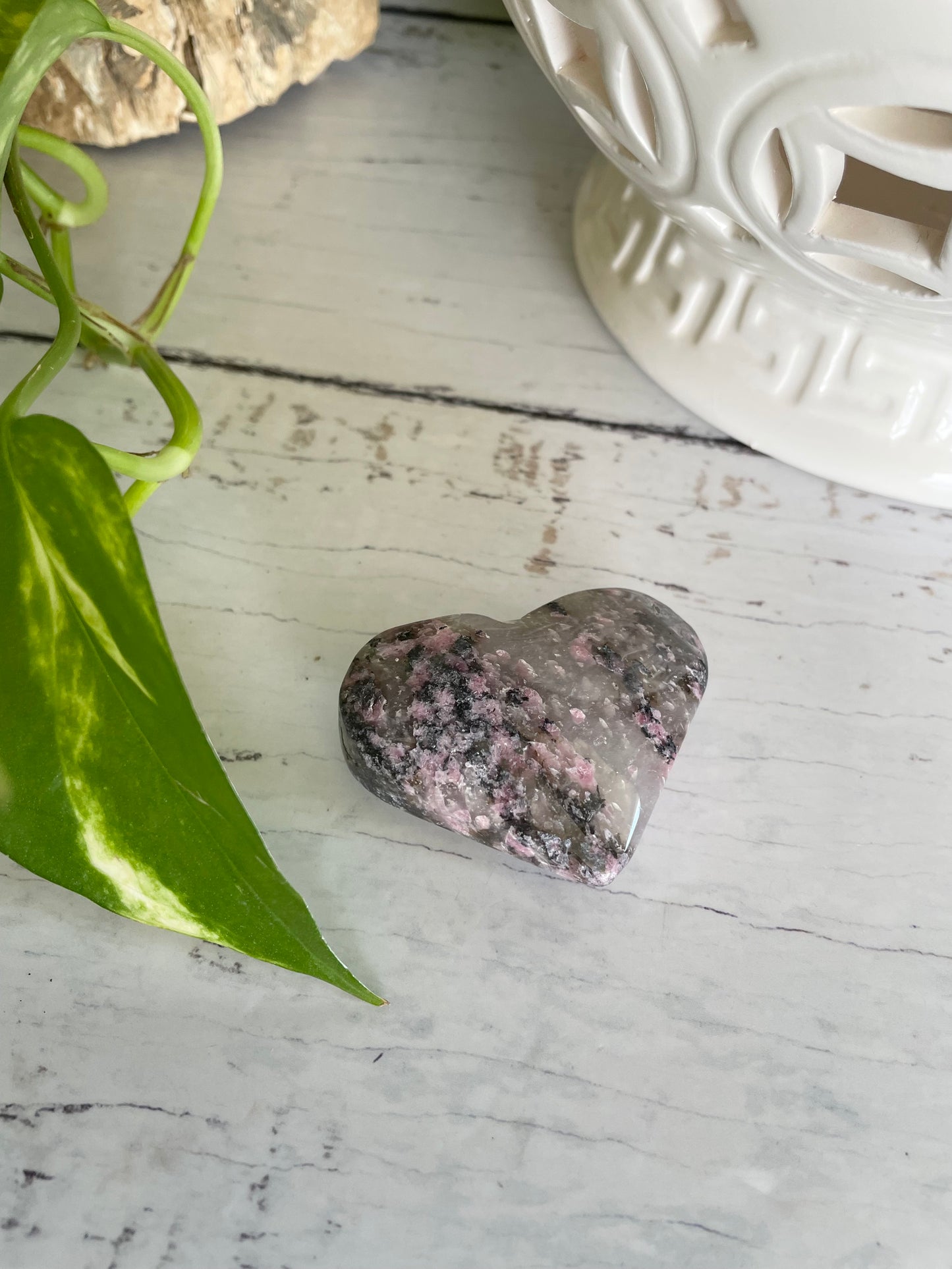 Rhodonite Heart