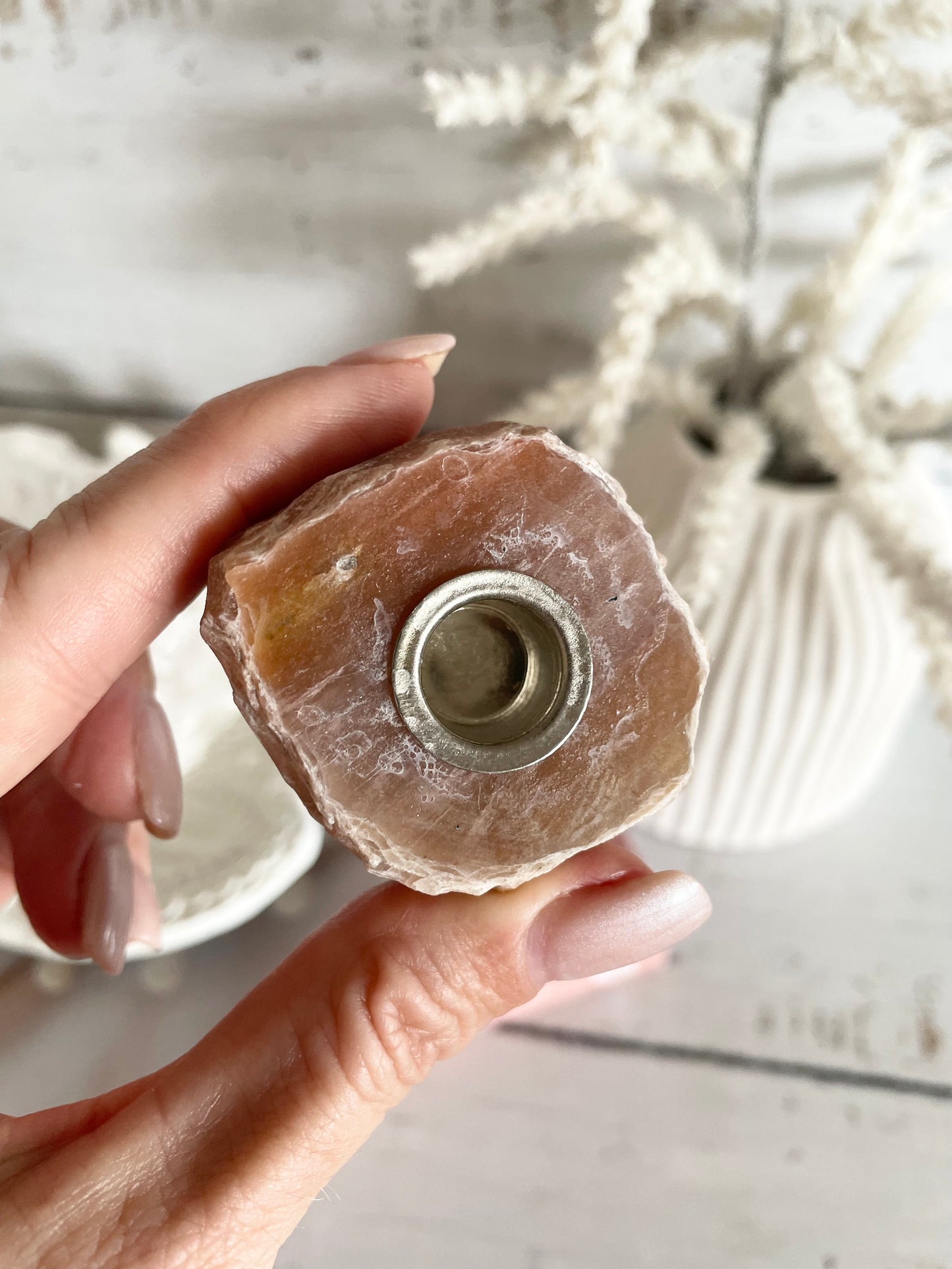 Orange/Red Aventurine Candle holder