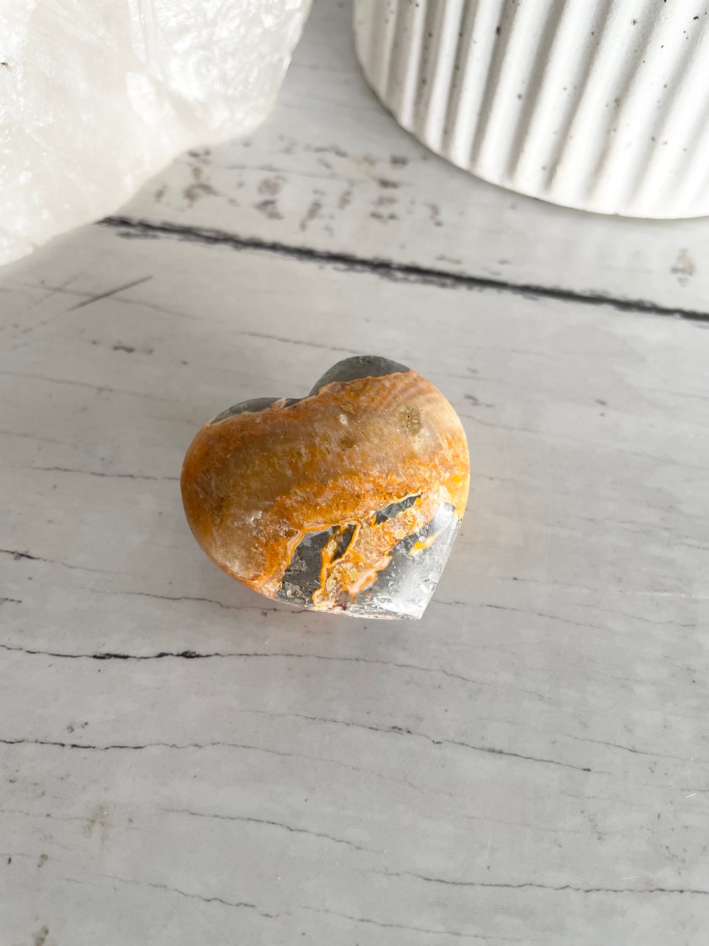 Bumble Bee Jasper Heart