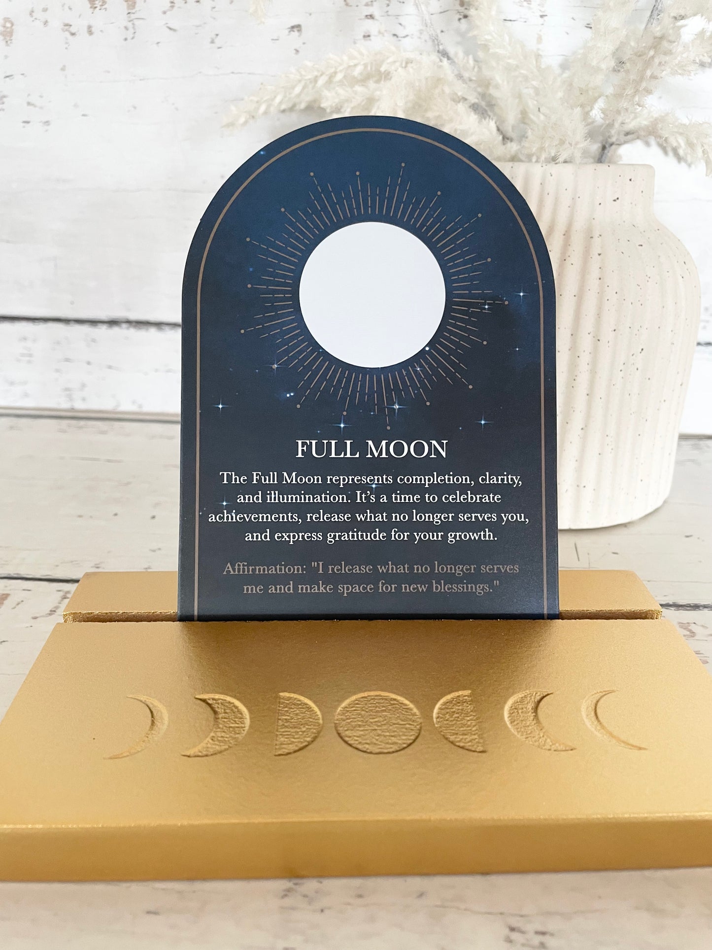 Blue Moon Altar Cards/Stand