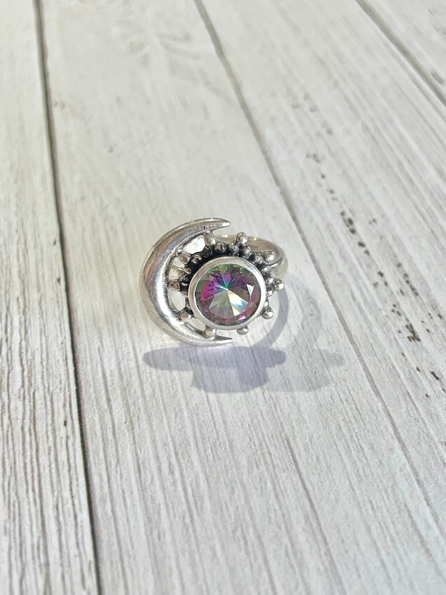 Mystic Topaz Ring ~ size 6 & 7