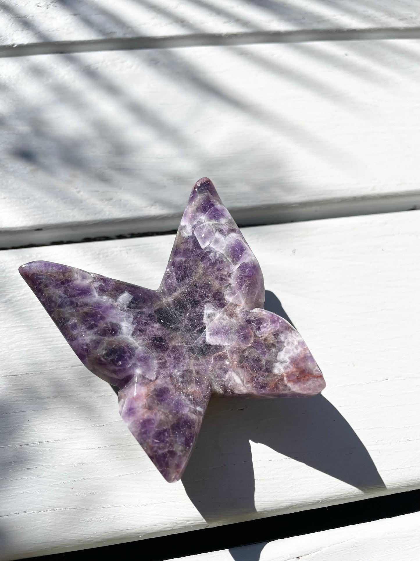 Chevron Dream Amethyst Butterfly
