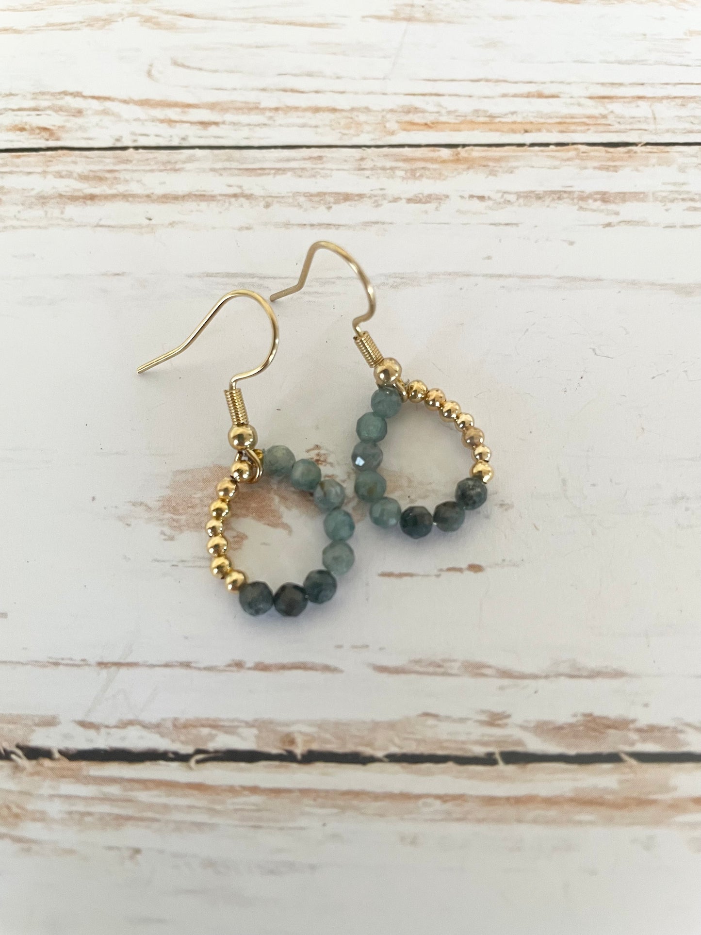 Blue Tourmaline Faceted Earrings - Made by Wayne