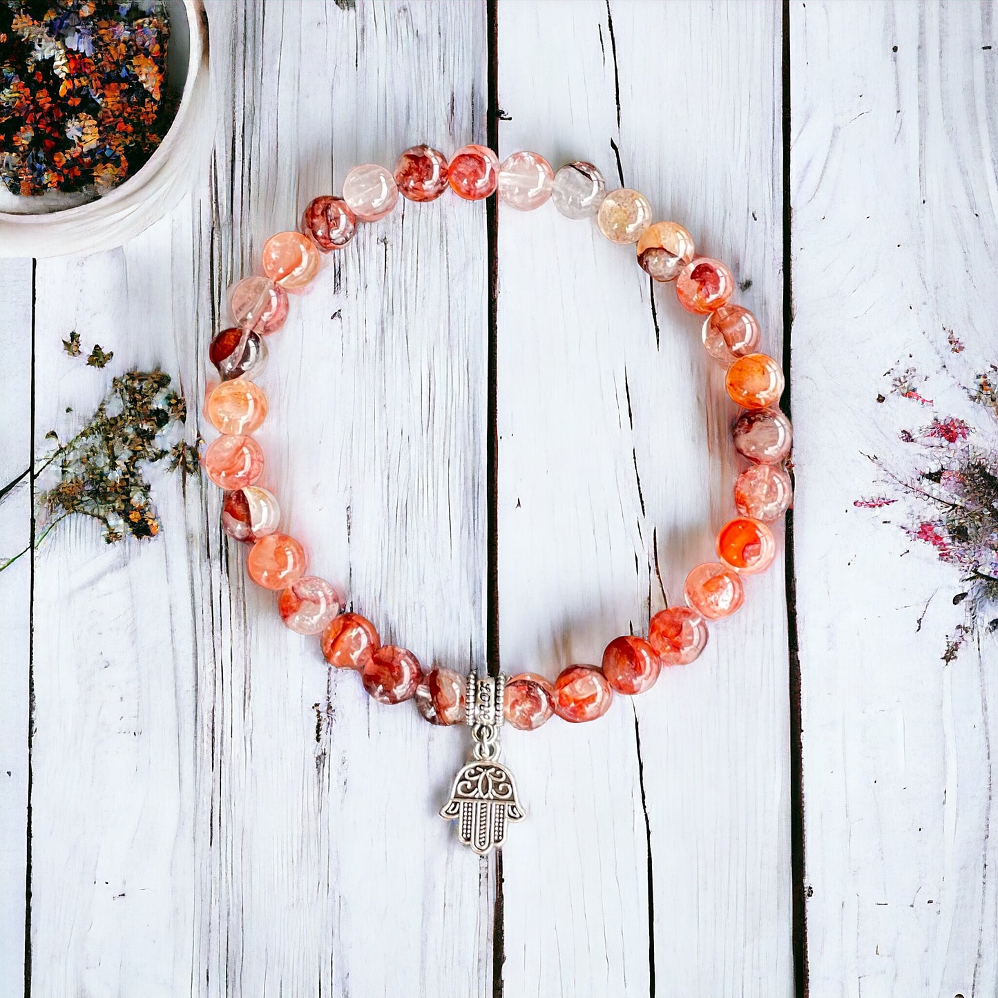 Fire Quartz Healing Anklet ~ Magick