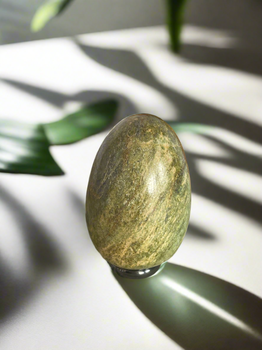 Ruby Fuchsite Egg with holder