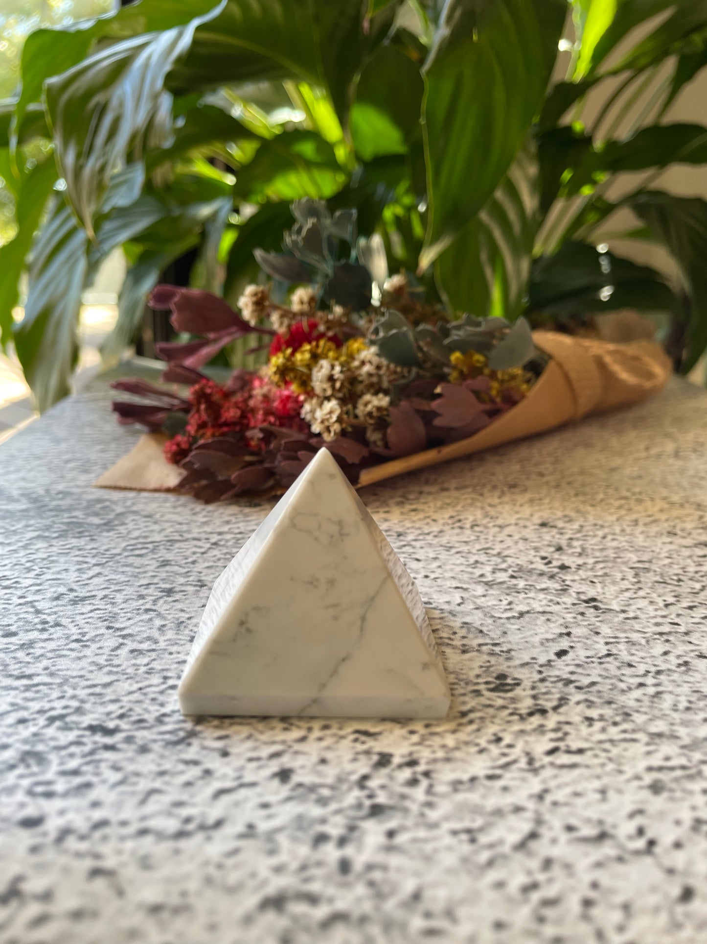 White Howlite Pyramid