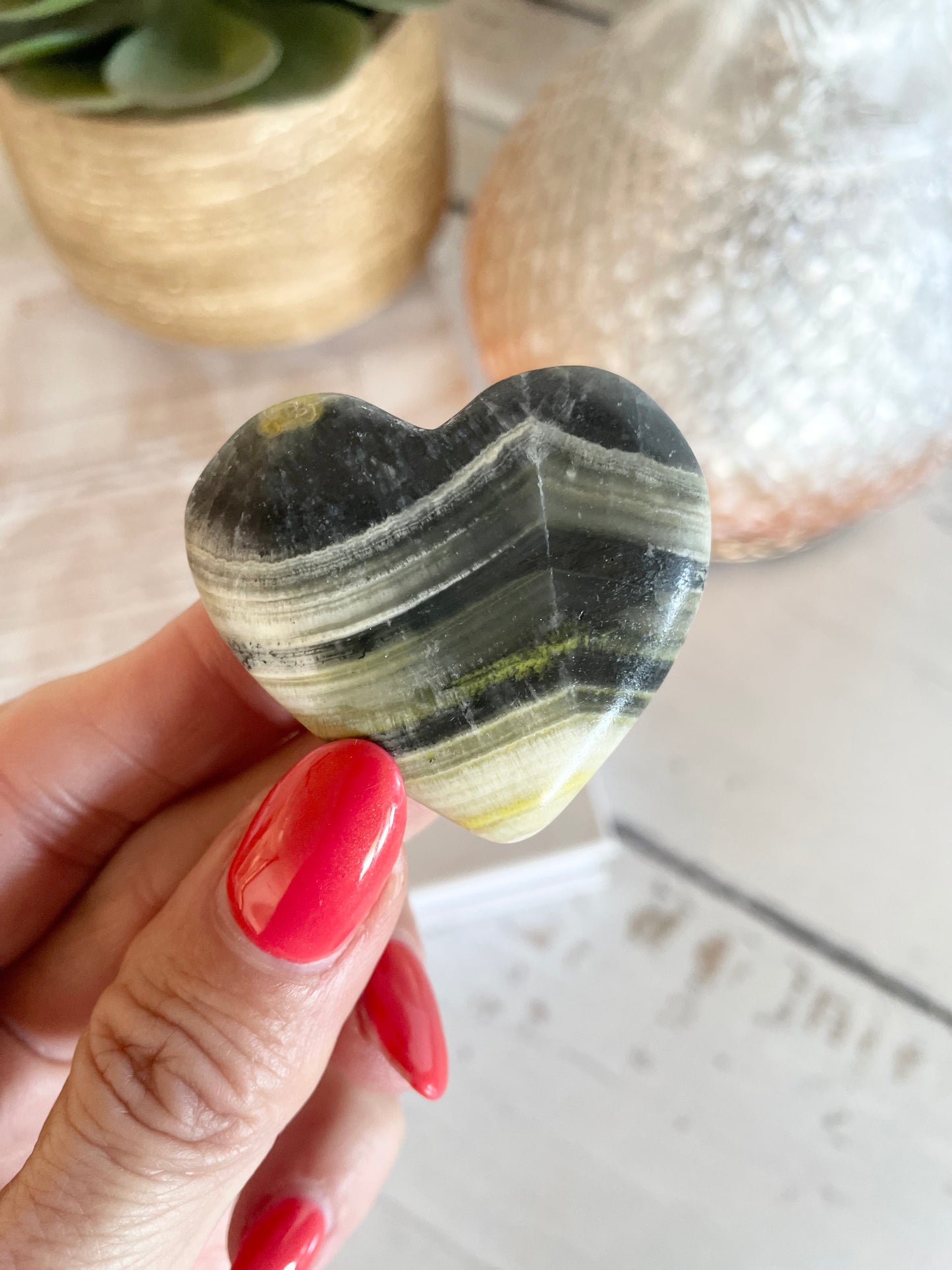Bumble Bee Jasper Heart