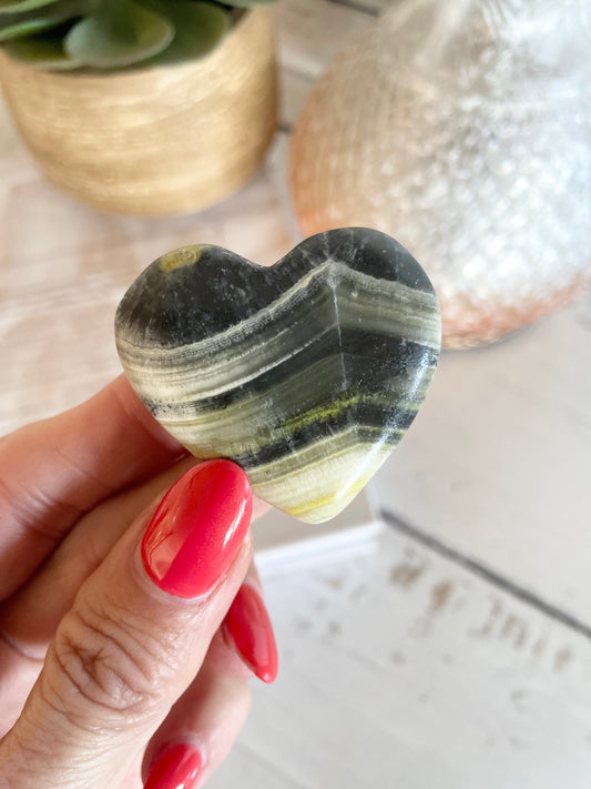 Bumble Bee Jasper Heart
