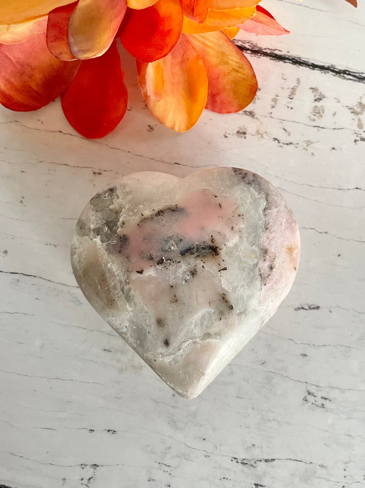 Pink Opal Heart