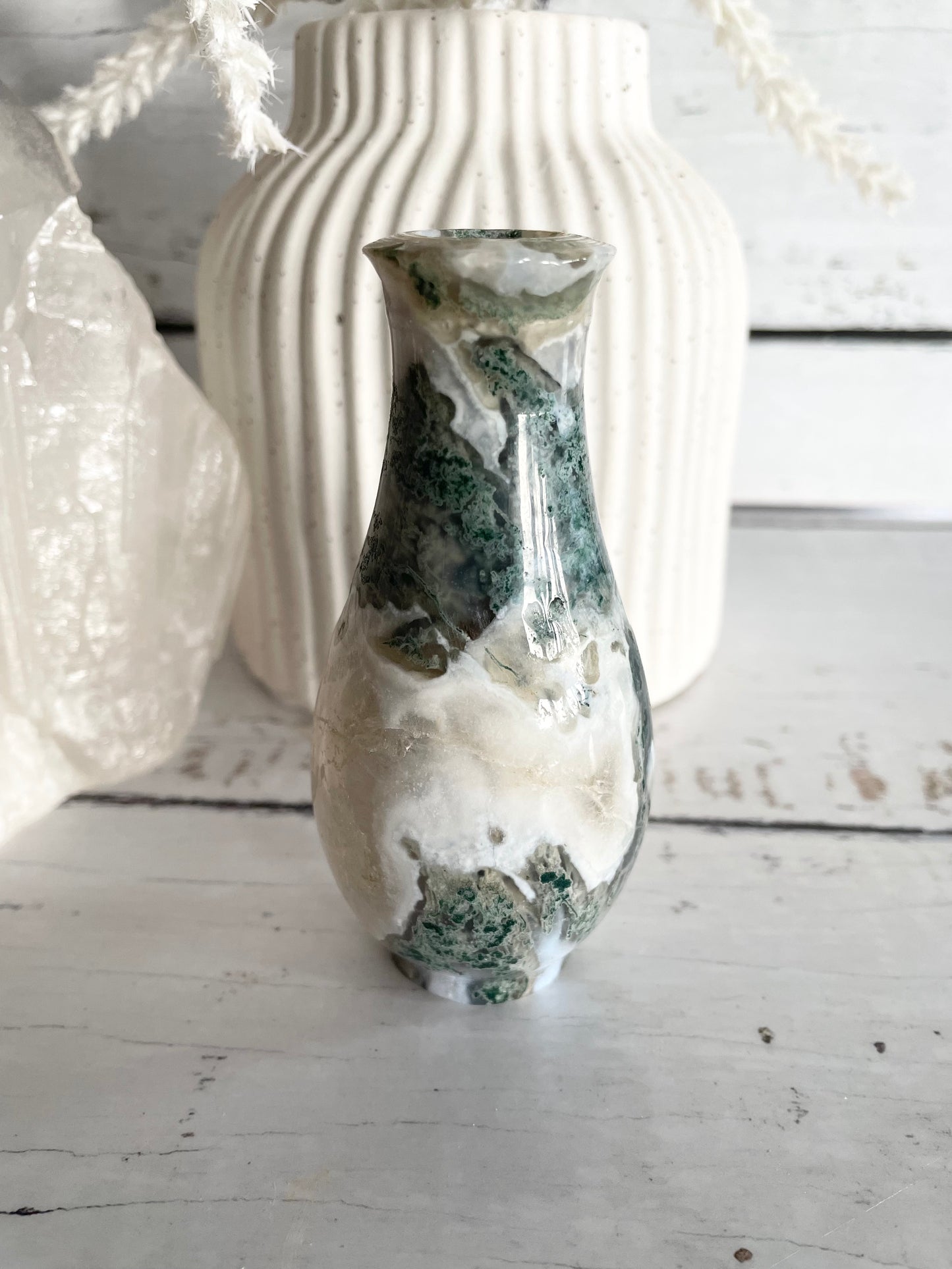 Moss Agate Urn