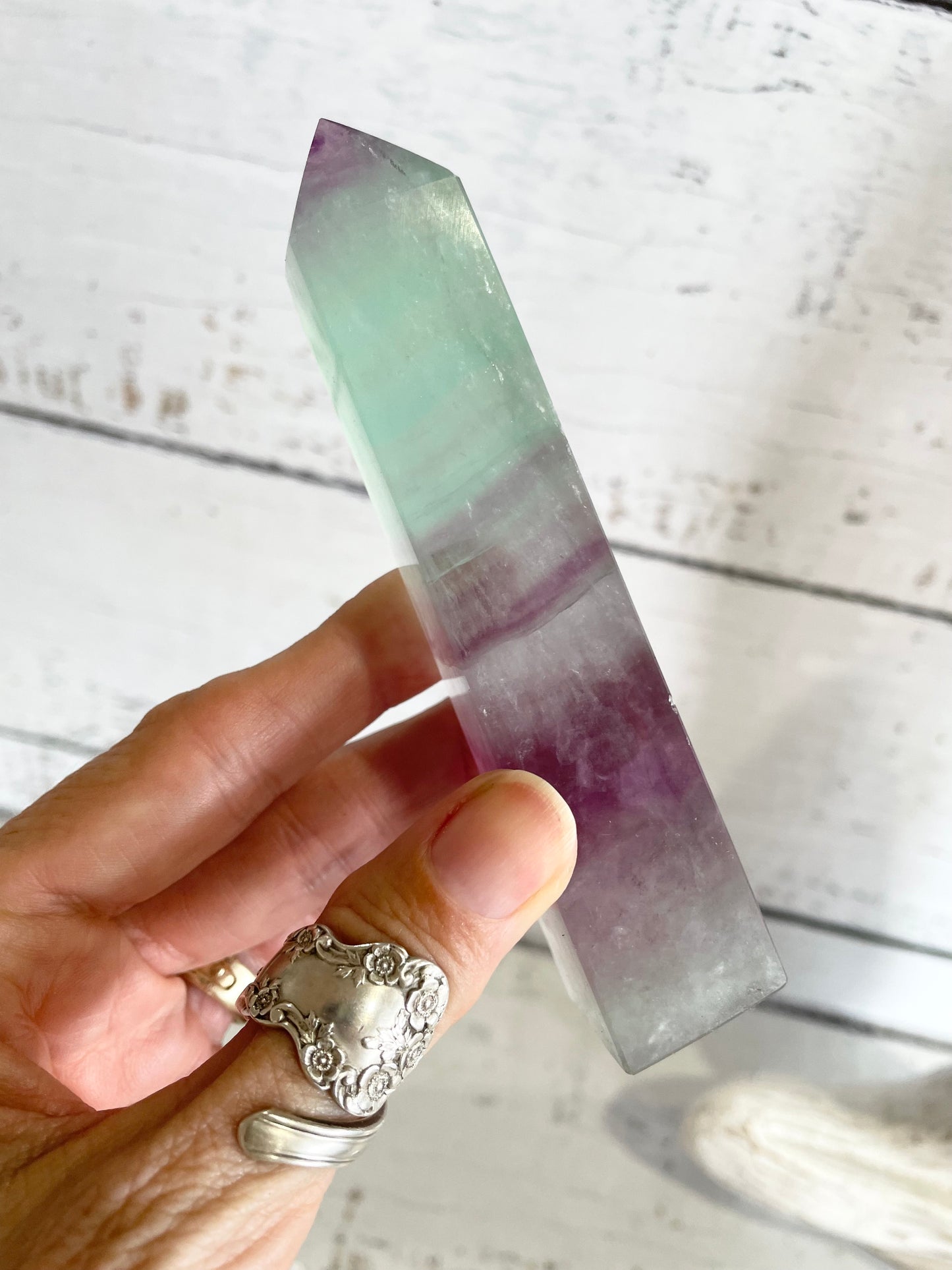 Rainbow Fluorite Obelisk