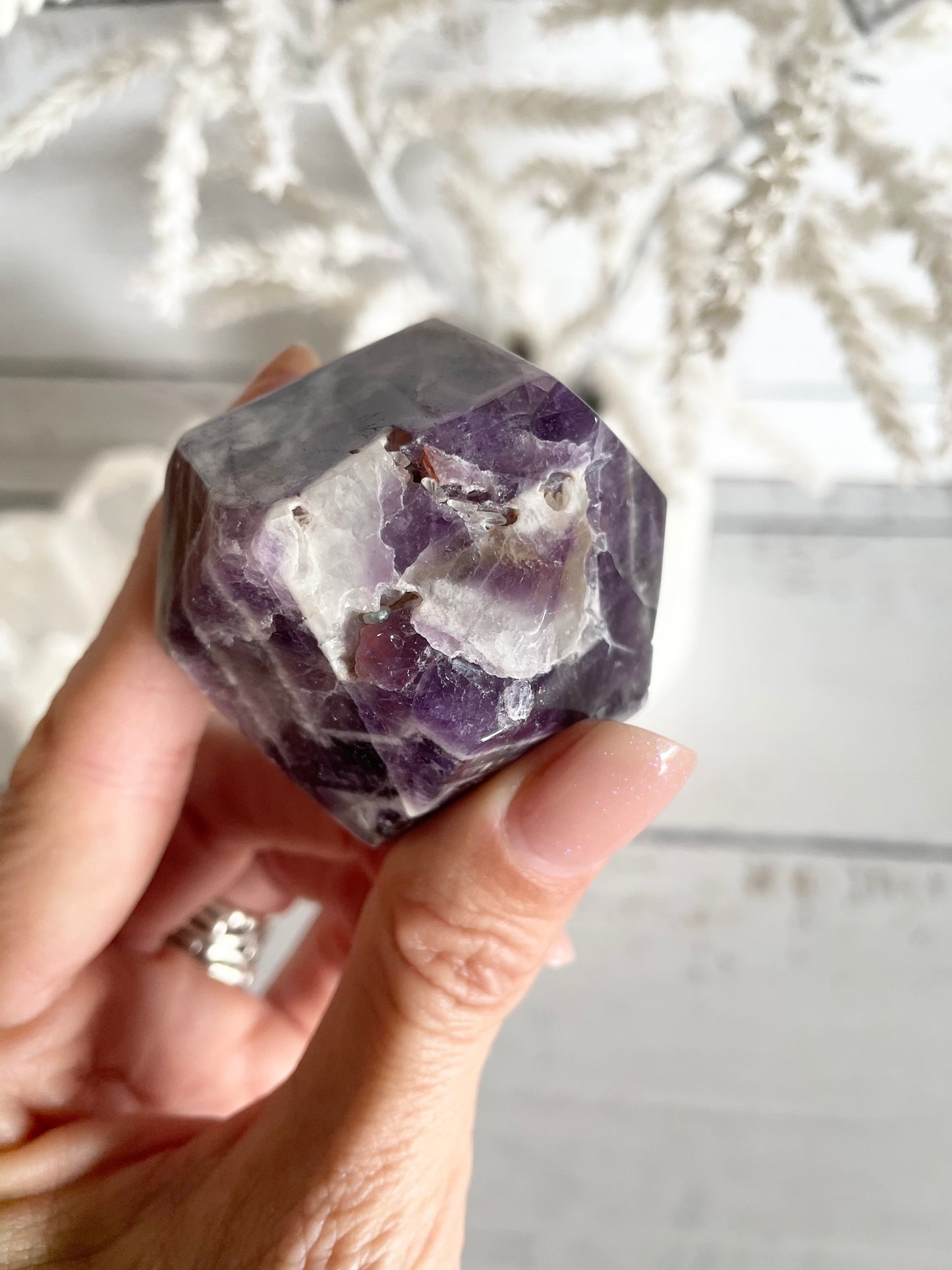 Chevron Amethyst Polished Freeform