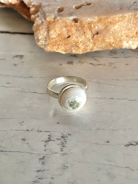 Moss Agate Ring ~ size 8