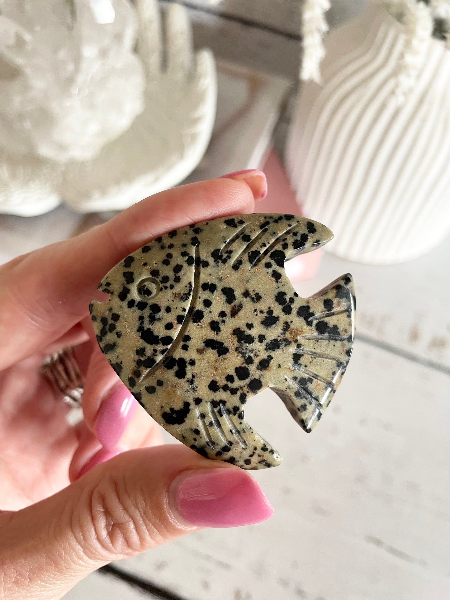 Angel Fish ~ Dalmation Jasper