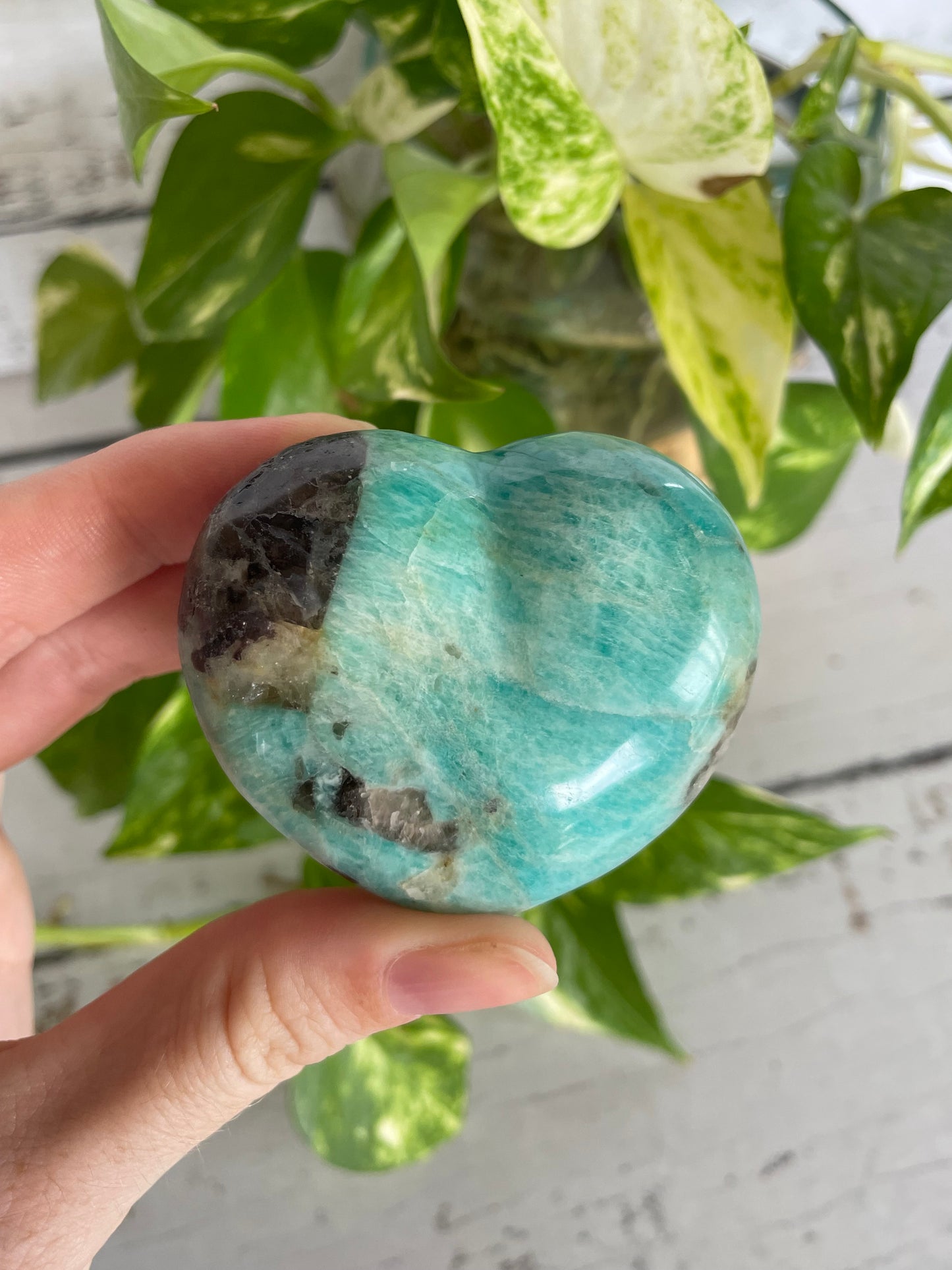 Amazonite Heart