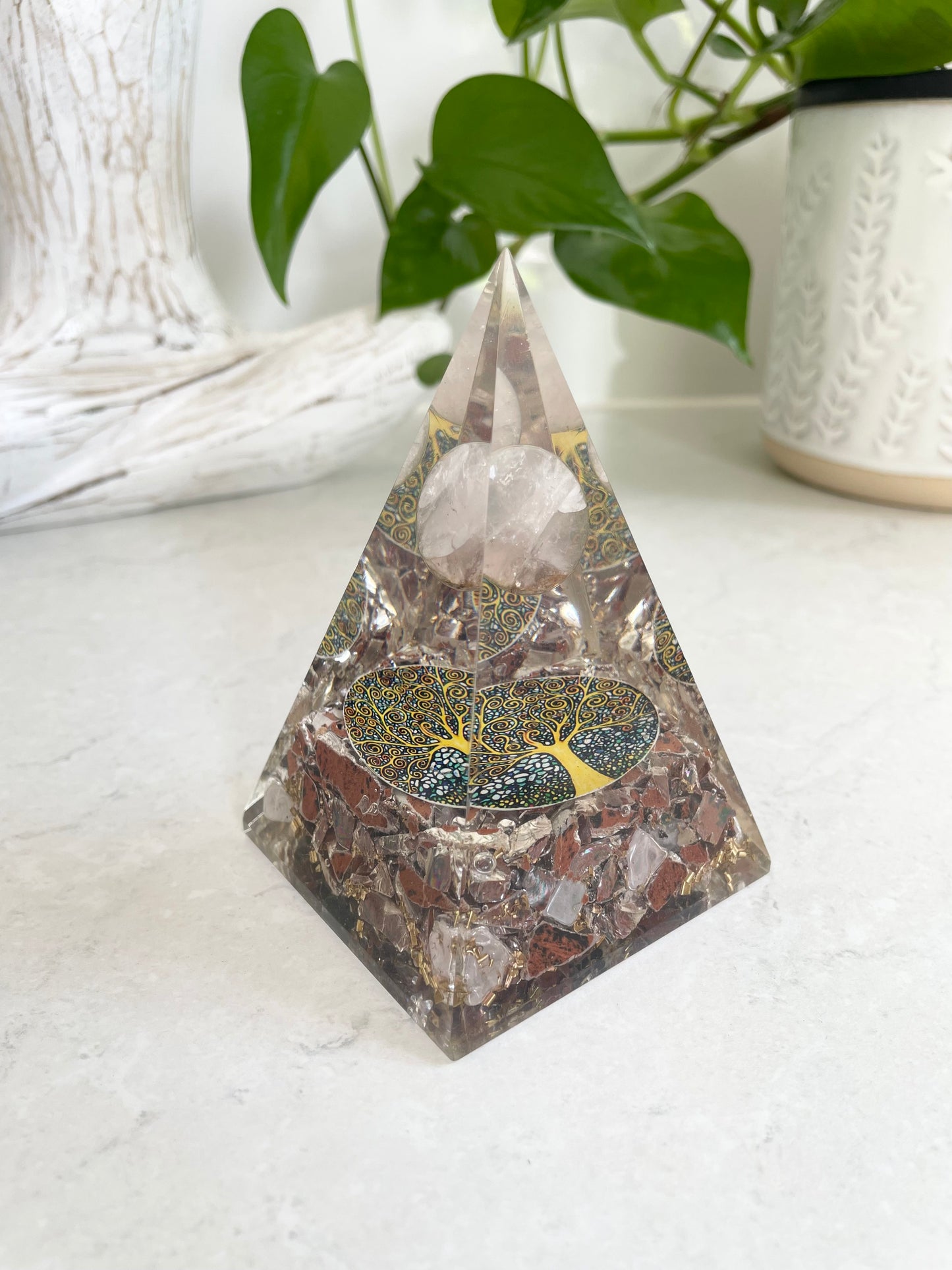 Orgone Pyramid ~ Mahogany Obsidian