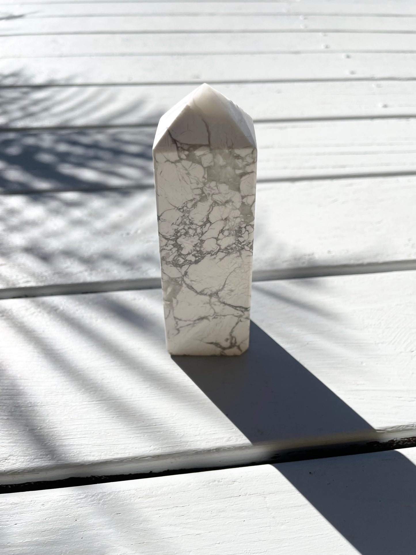 White Howlite Obelisk