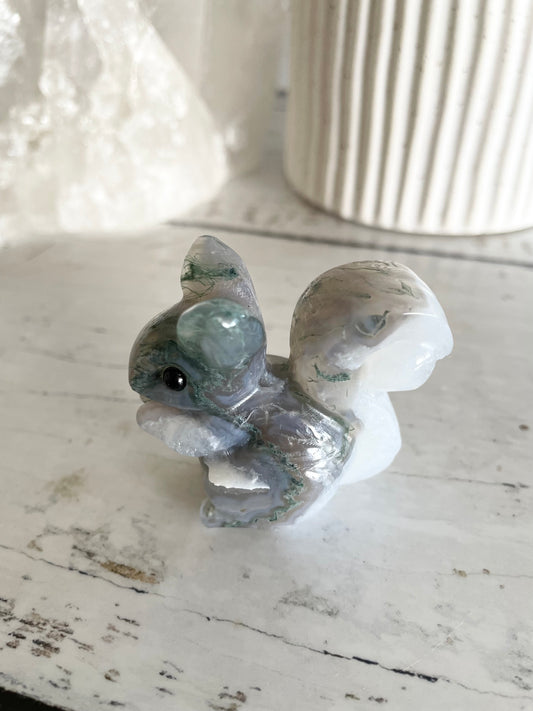 Moss Agate Squirrel