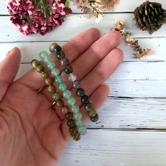 Green Witch Healing Trio Bracelets