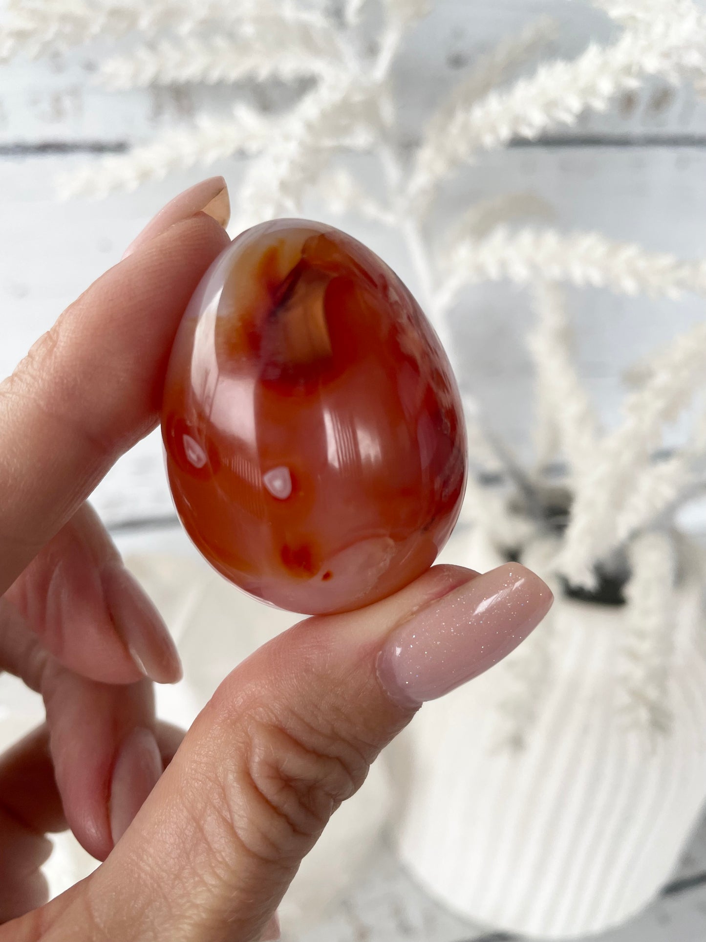 Carnelian Egg with holder