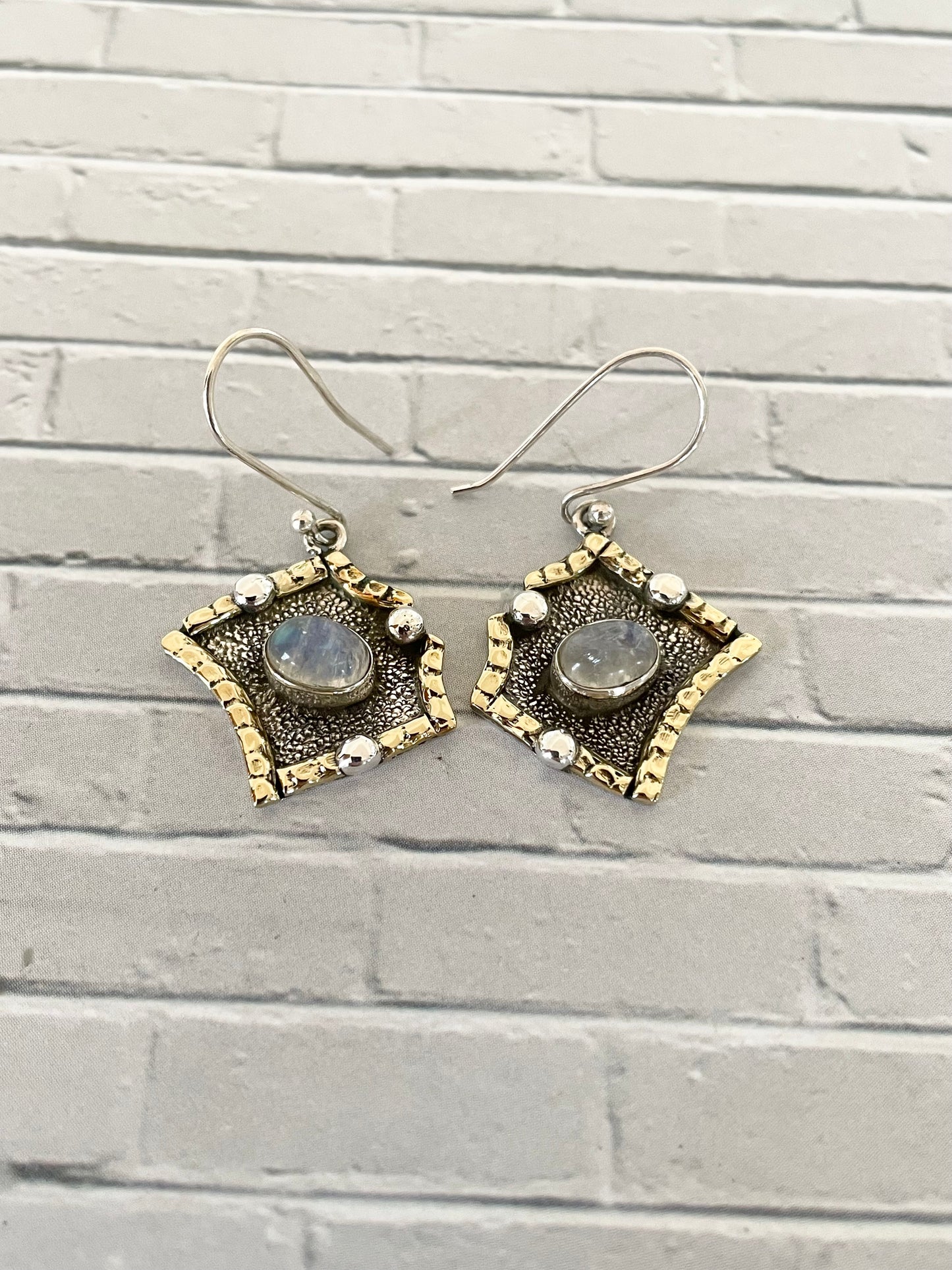 Rainbow Moonstone Dangles