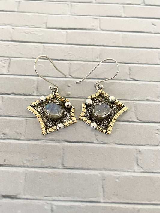 Rainbow Moonstone Dangles