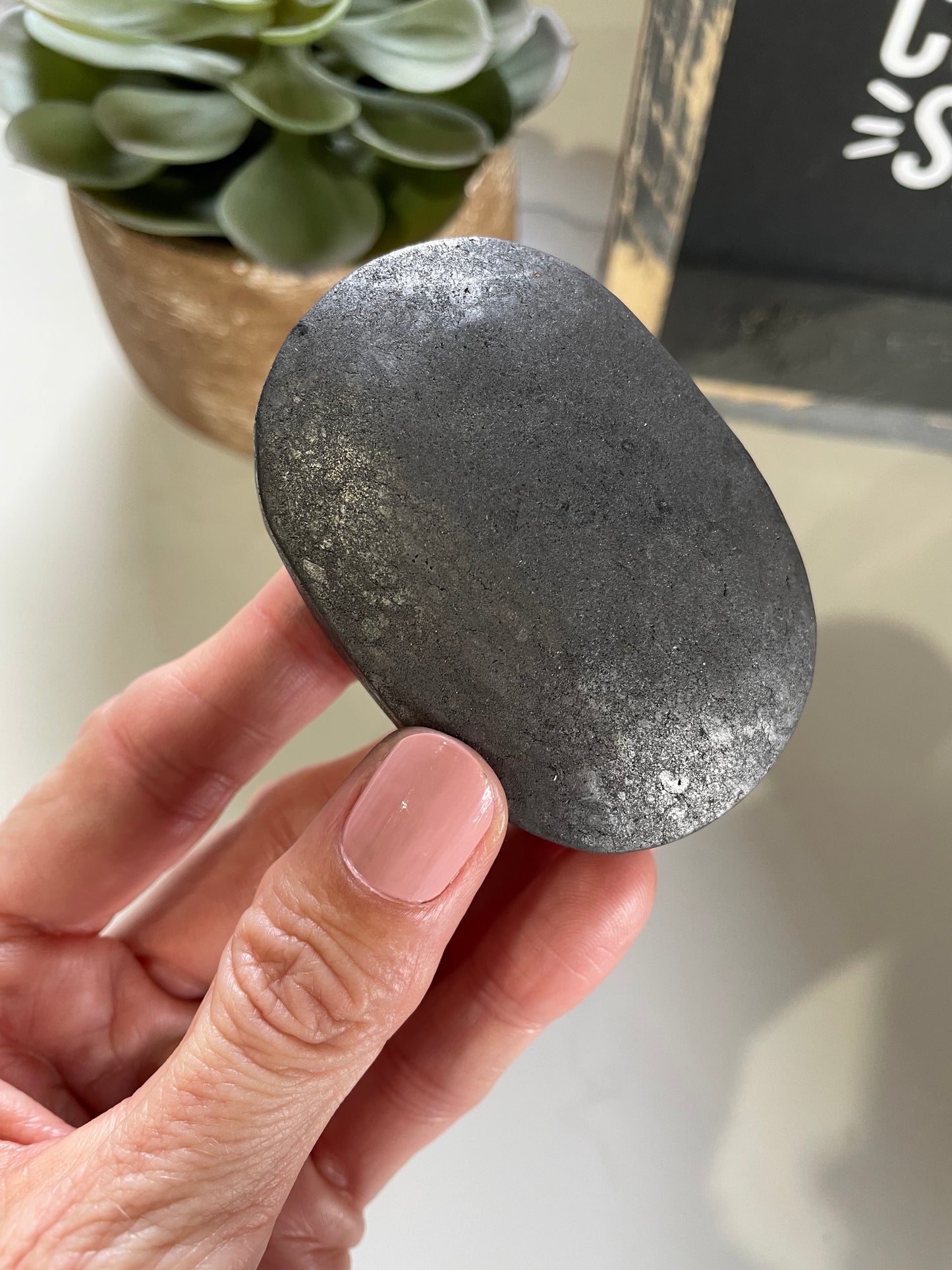 Shungite Palm Stone