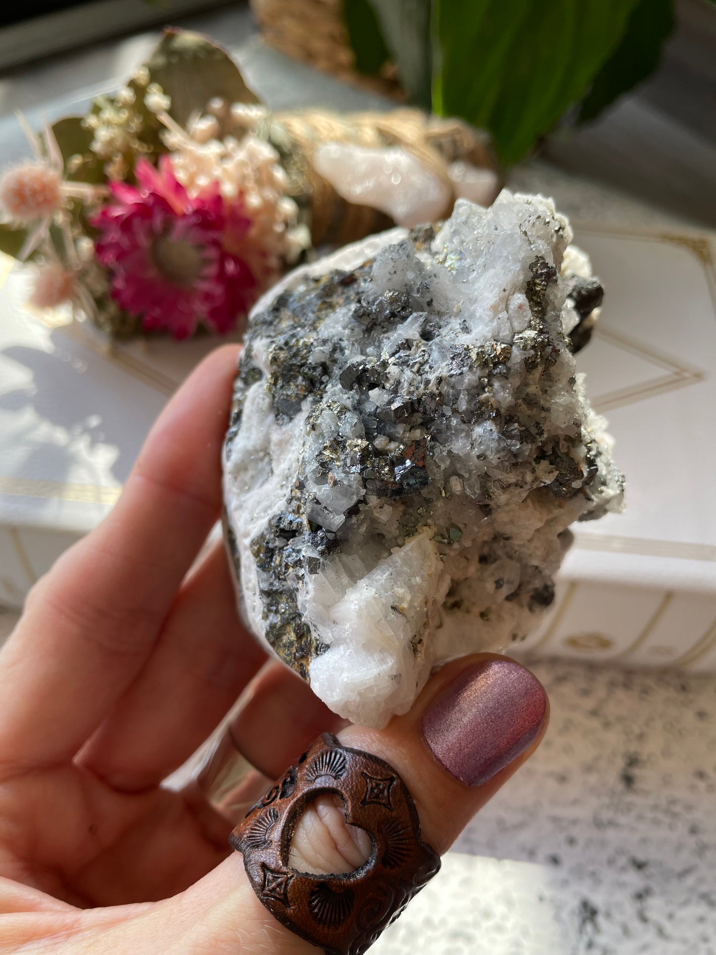 Quartz and Pyrite Cluster