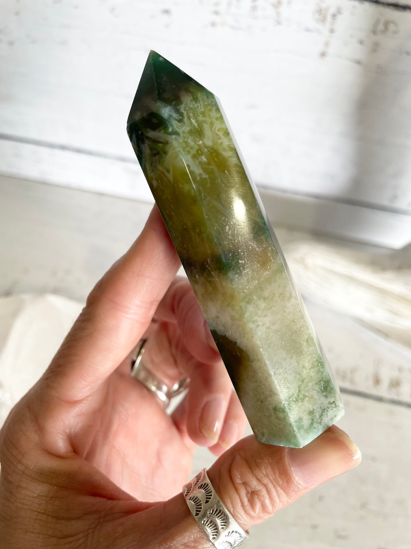 Green Flower Agate Generator