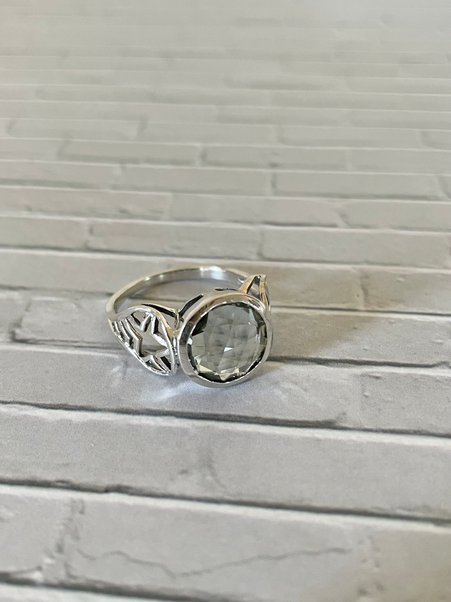 Prasiolite/Green Amethyst Ring - size 7.5