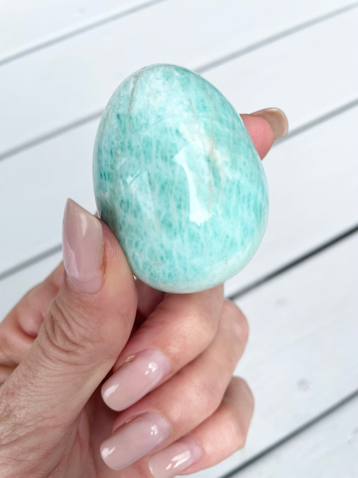 Amazonite Egg with holder