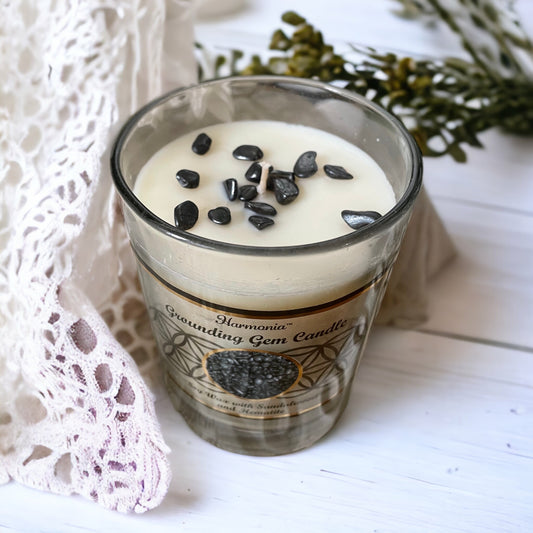 Gem Candle ~ Hematite Grounding
