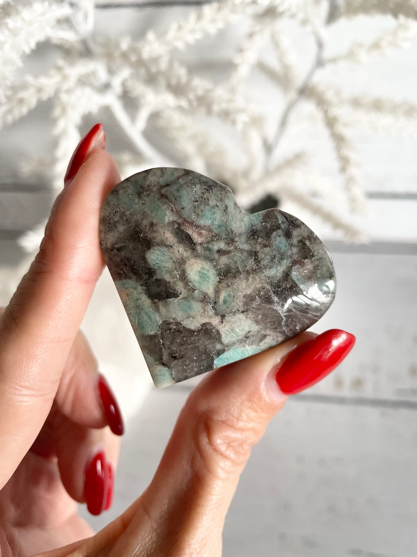 Amazonite Heart