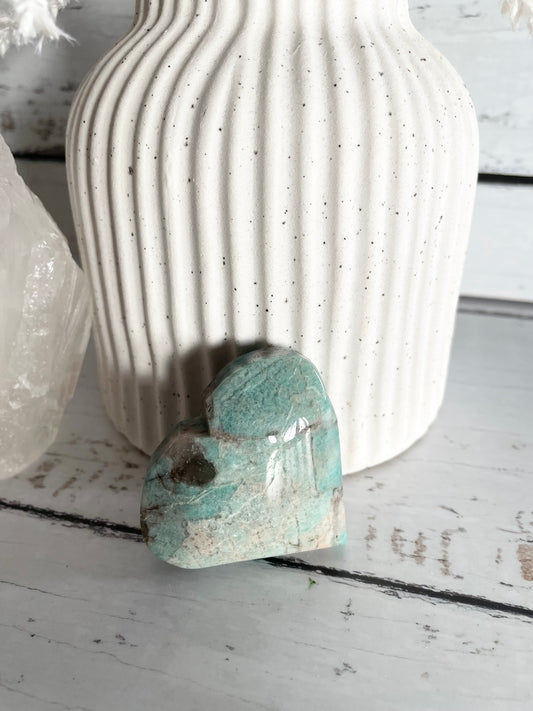 Amazonite Heart