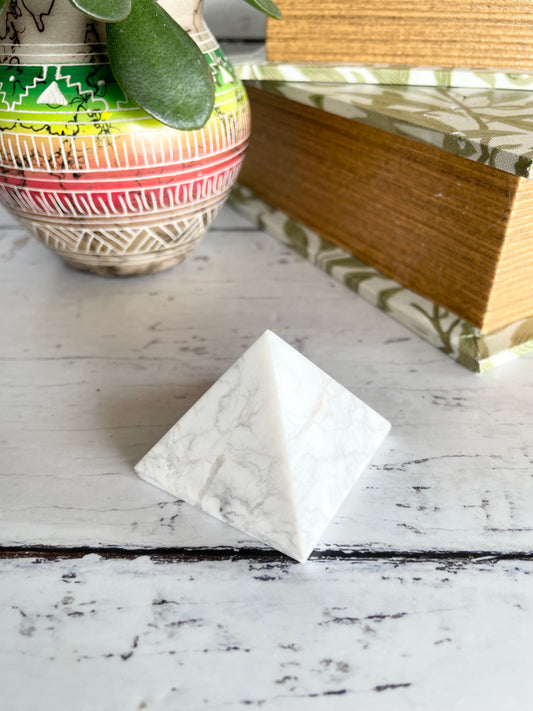 White Howlite Pyramid