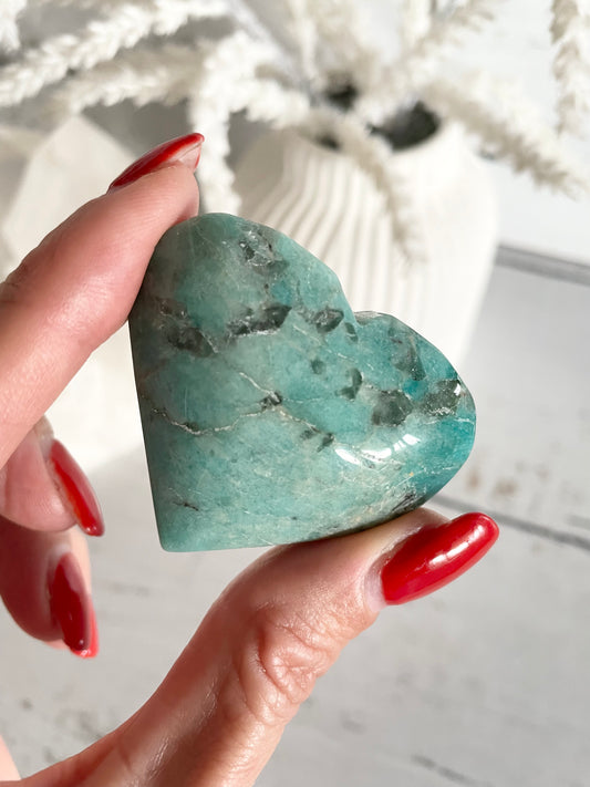 Amazonite Heart