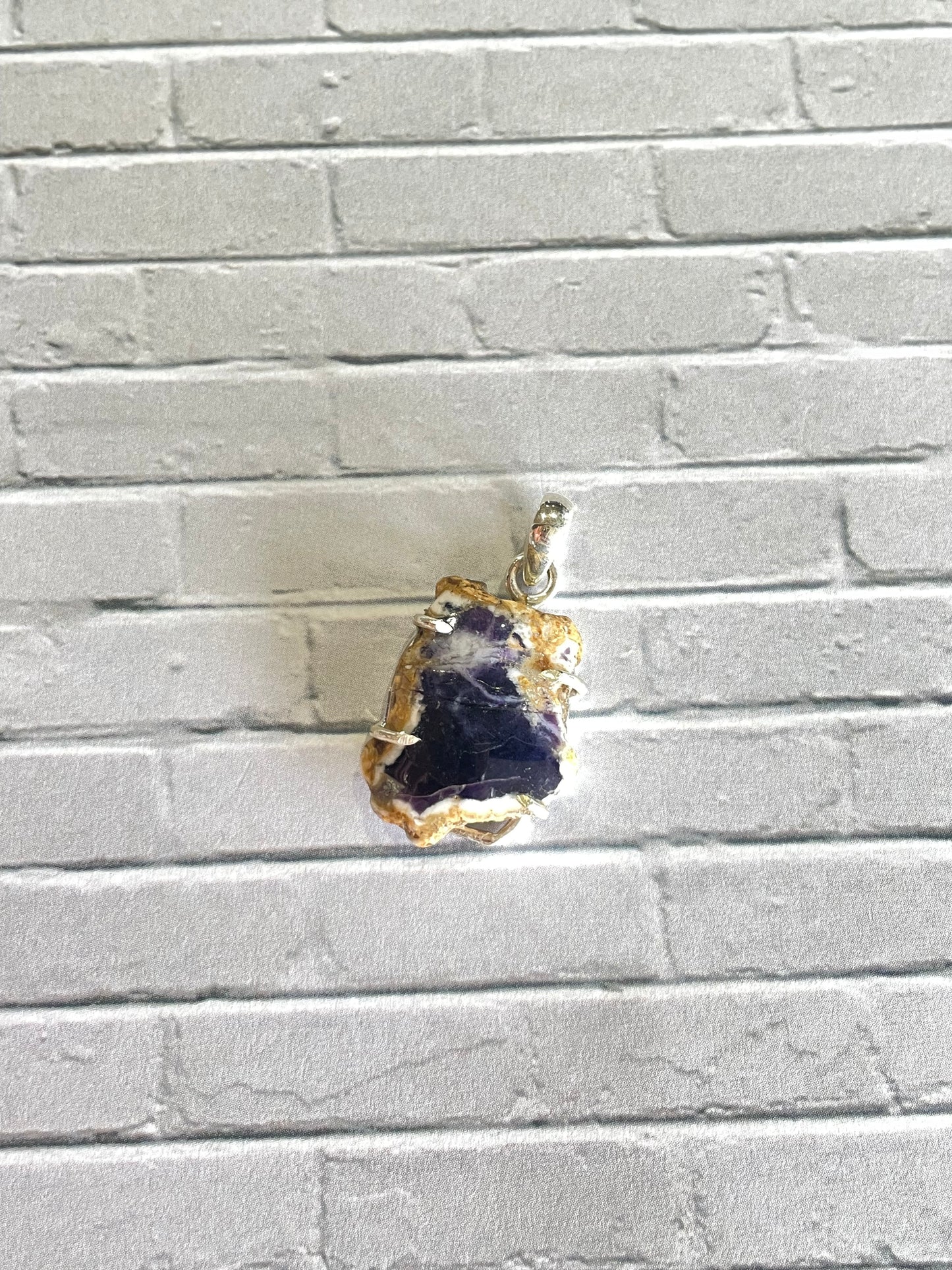 Raw Purple Opal Pendant