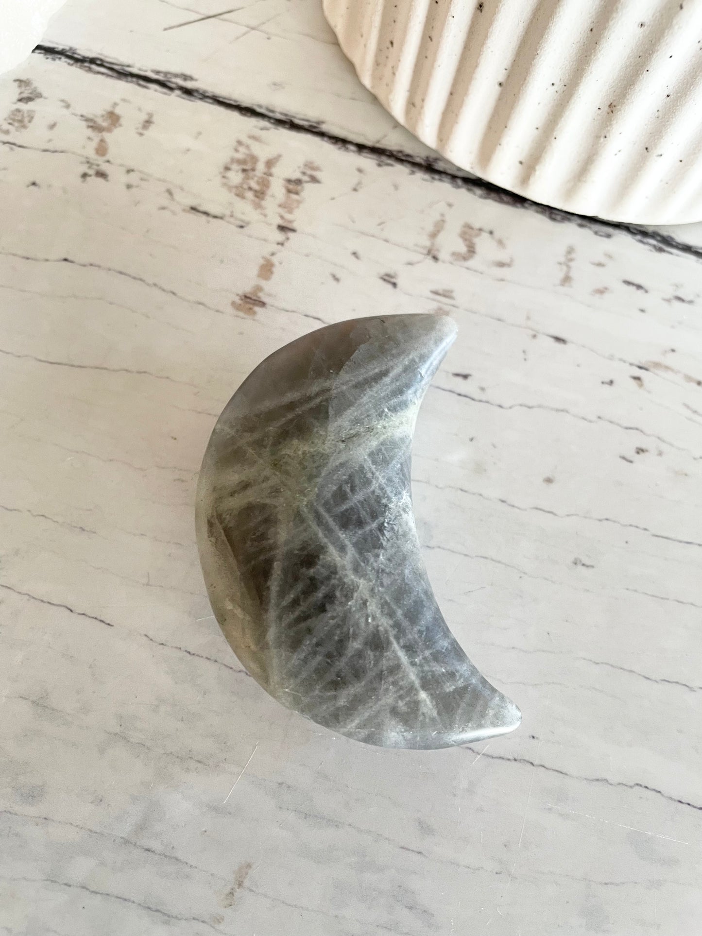 Labradorite Crescent Moon