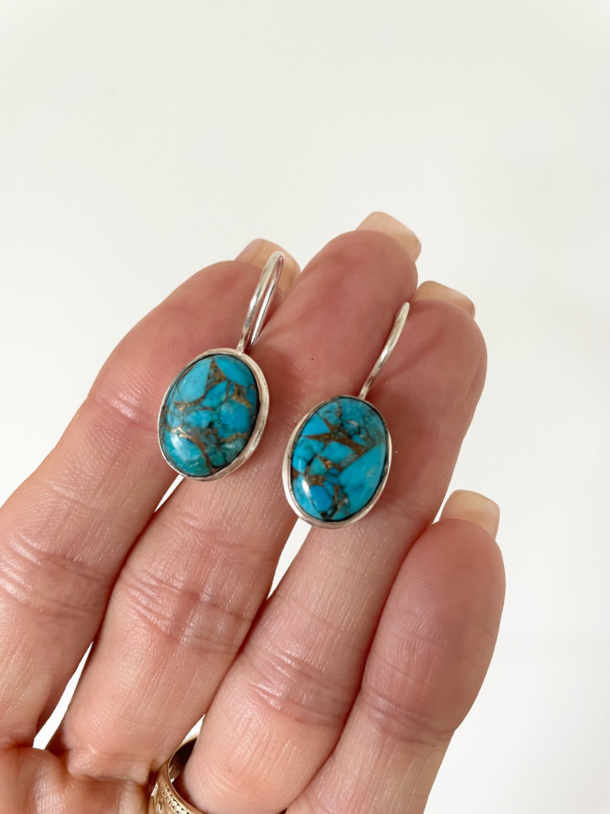 Blue Copper Turquoise Dangles