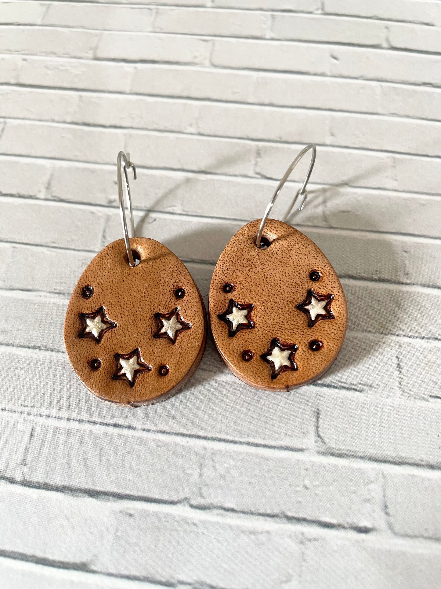 Artisan Leather Earrings