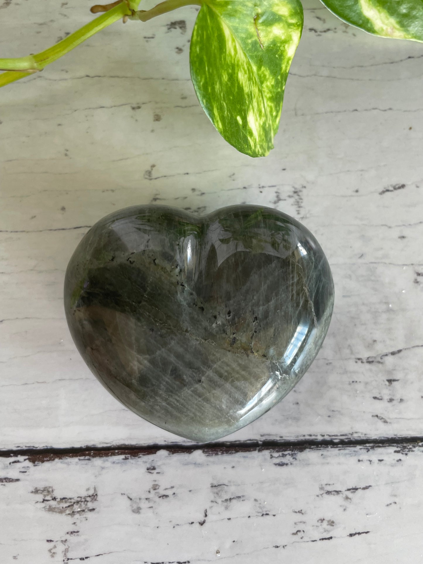 Labradorite Heart