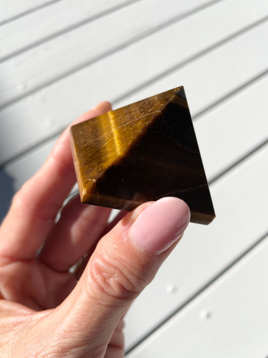 Tigers Eye Pyramid
