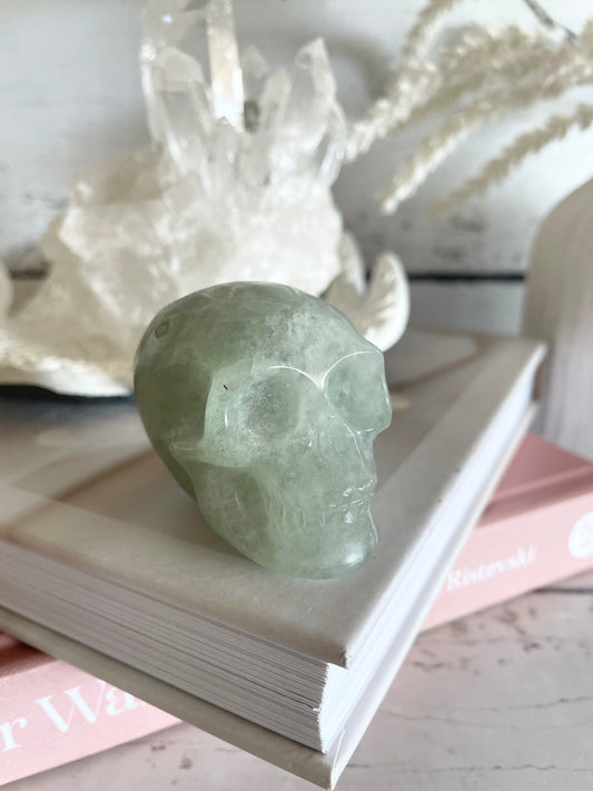 Green Aventurine Skull
