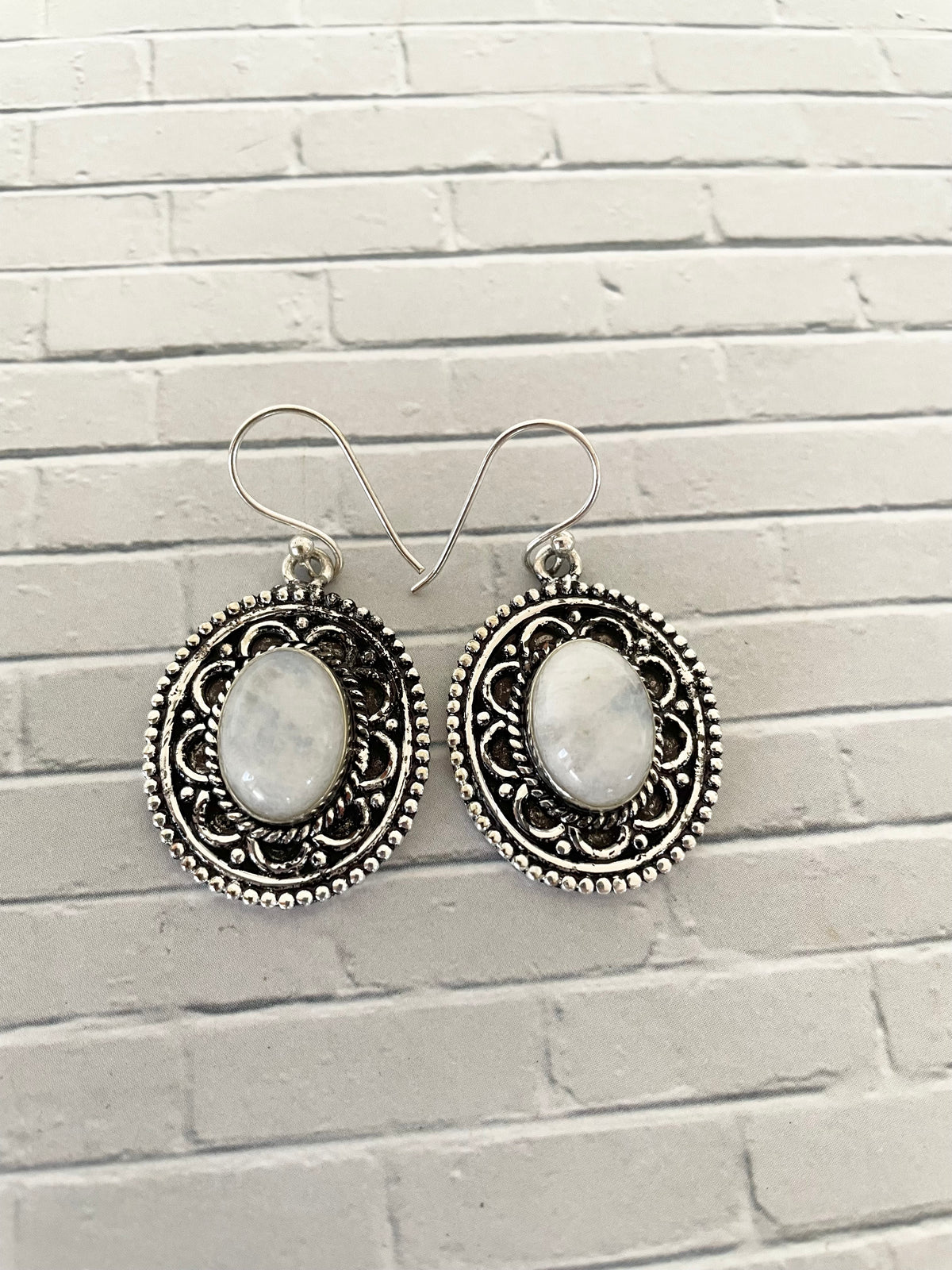 Rainbow Moonstone Dangles