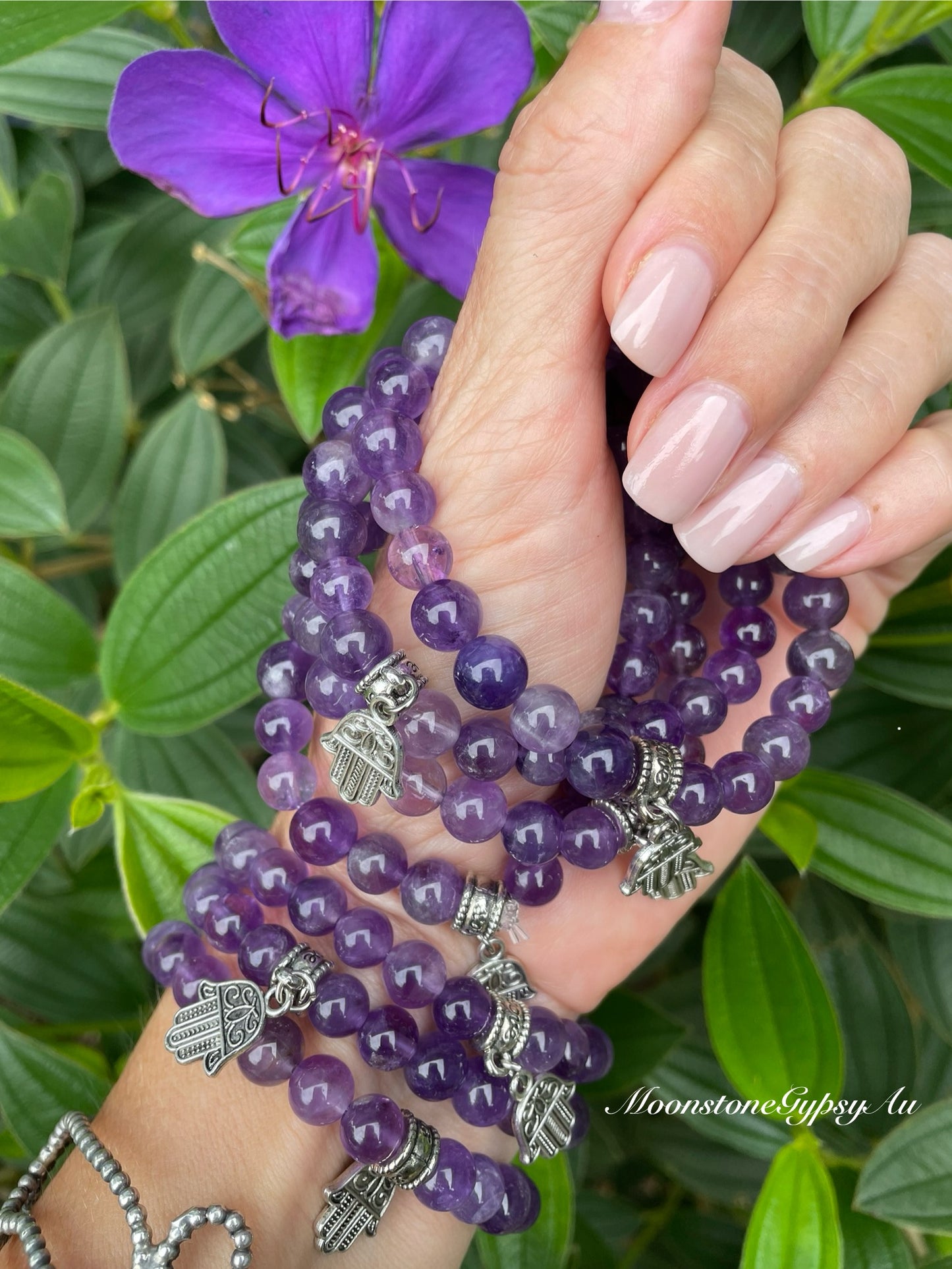African Amethyst THIRD EYE Healing Bracelet ©️