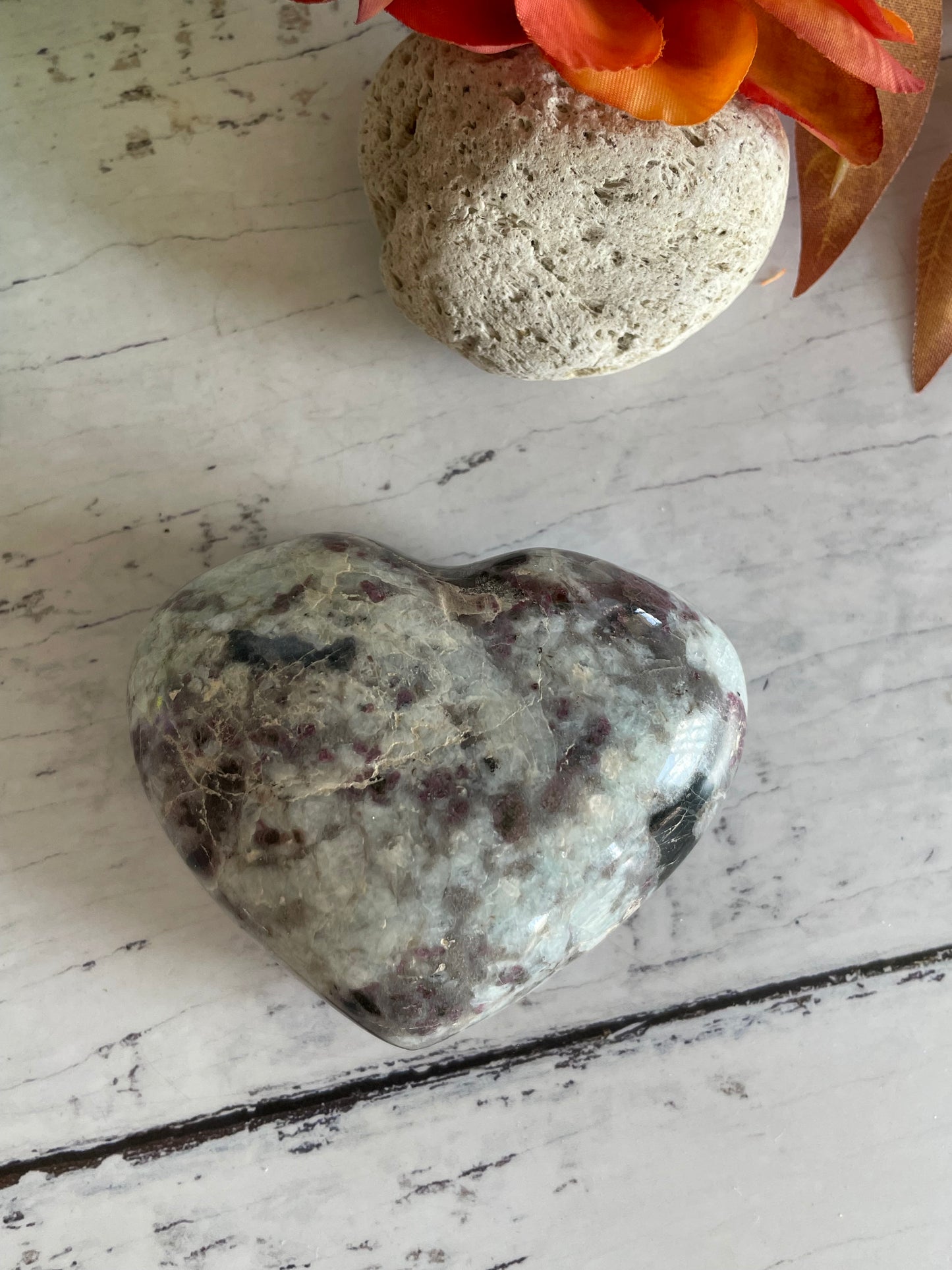 Rubellite Tourmaline Heart