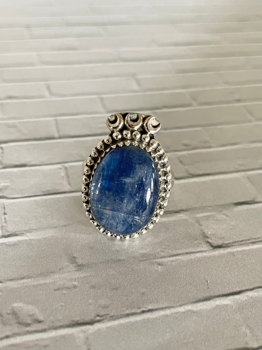 Blue Kyanite Ring ~ size 8