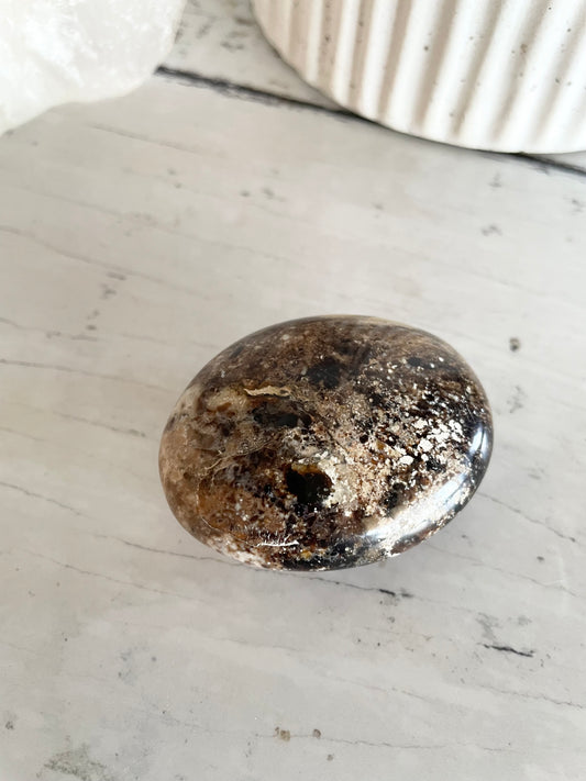 Black Opal Pillow /Palm Stone