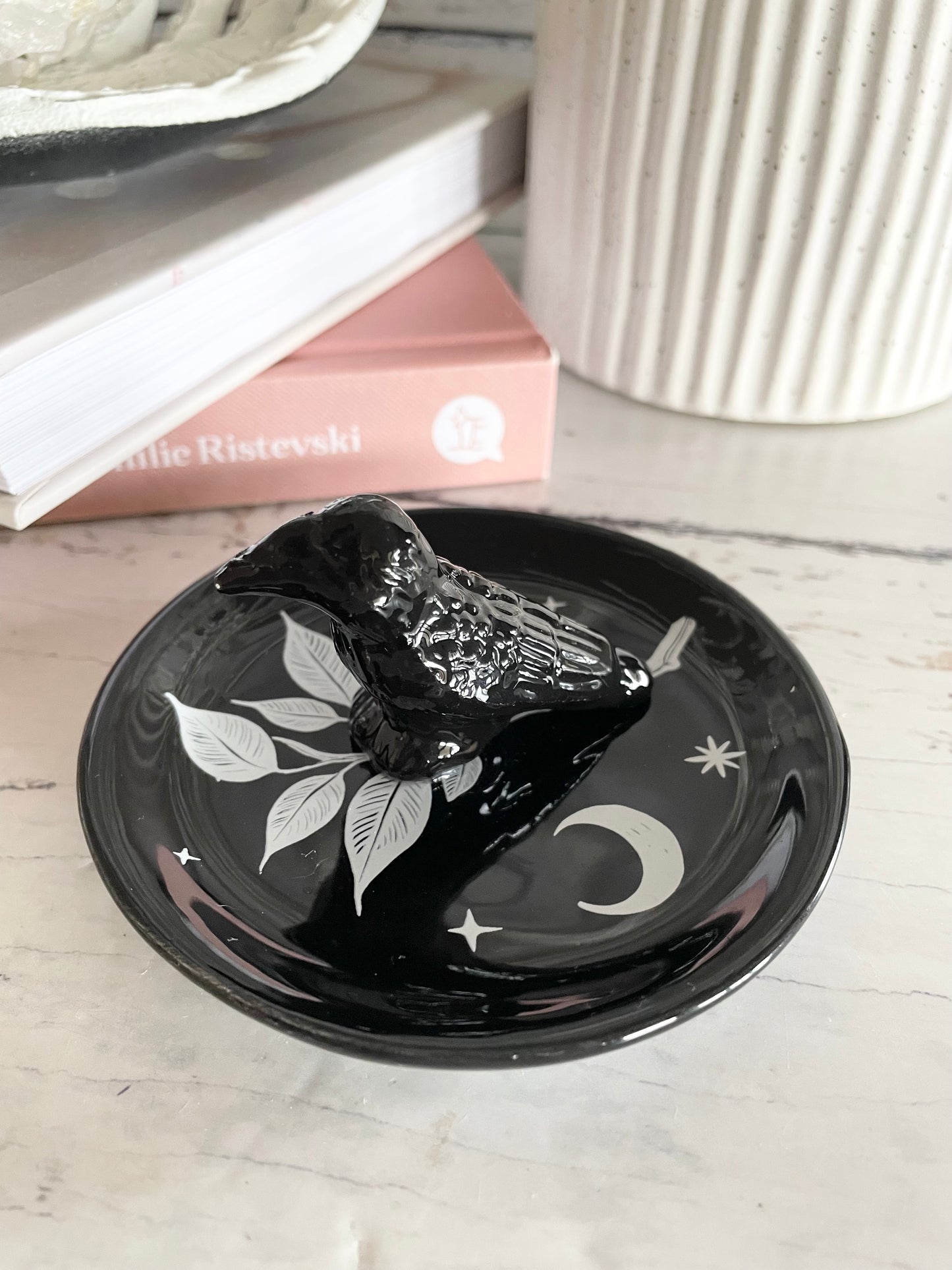 Mystic Raven trinket dish