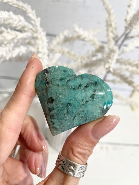 Amazonite Heart